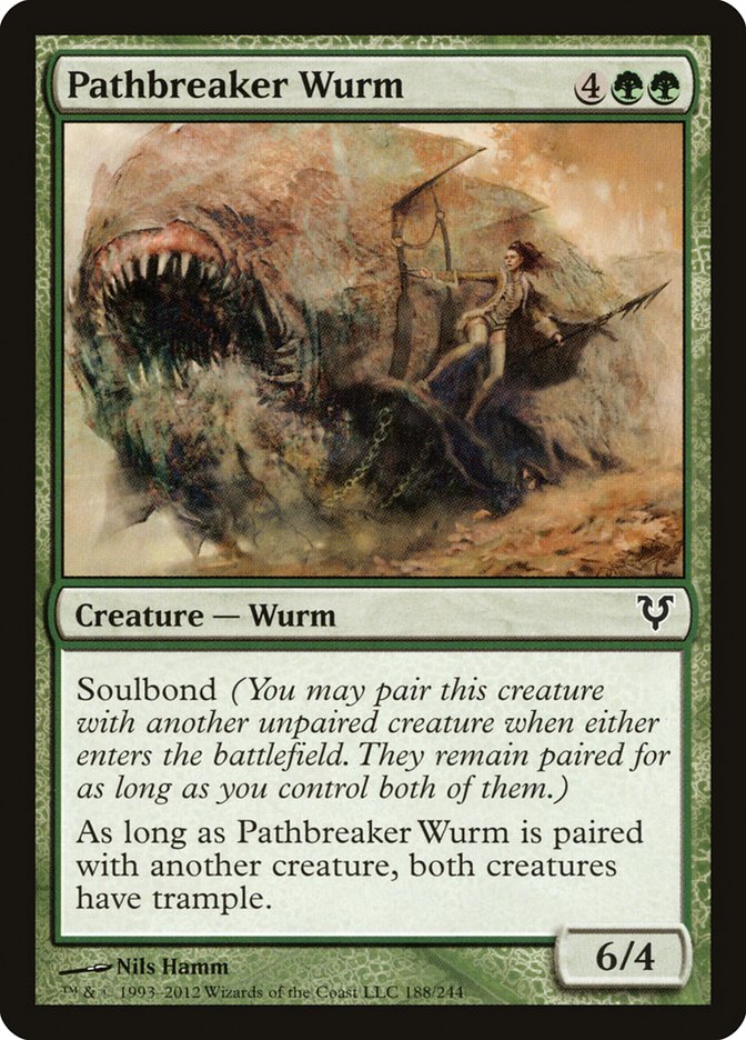 Pathbreaker Wurm [Avacyn Restored] Foil