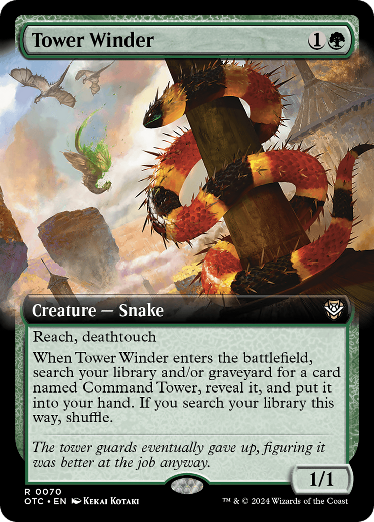 Tower Winder (Extended Art) [Outlaws of Thunder Junction Commander] Foil