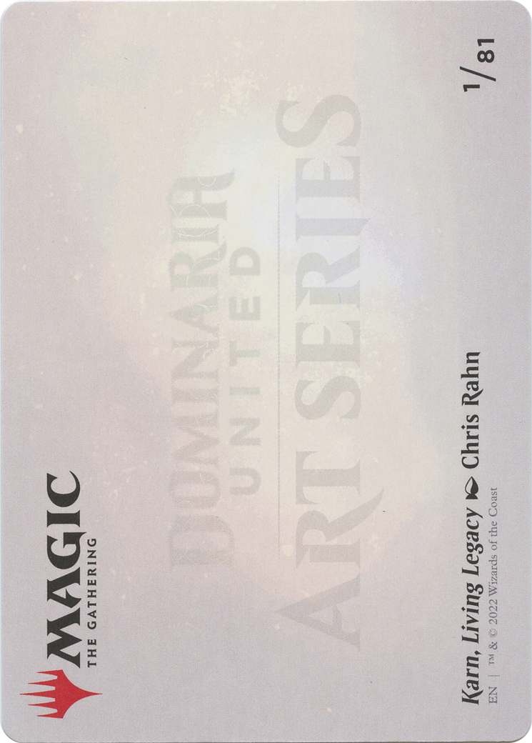 Karn, Living Legacy // Karn, Living Legacy  [Dominaria United Art Series] (Borderless)