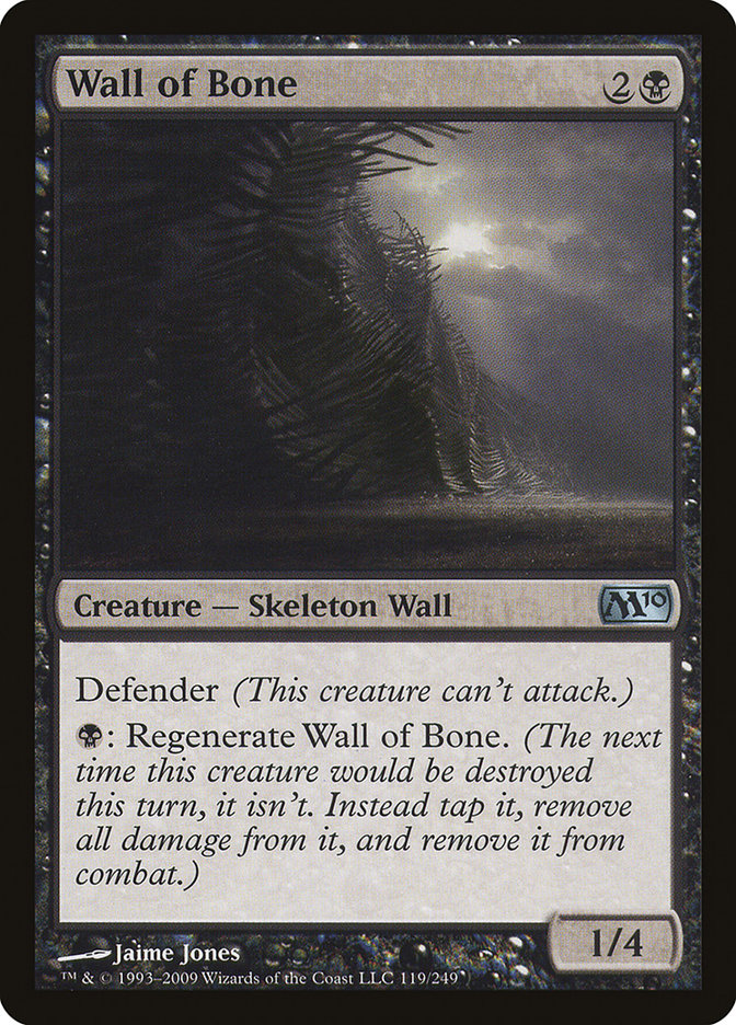 Wall of Bone [Magic 2010] Foil