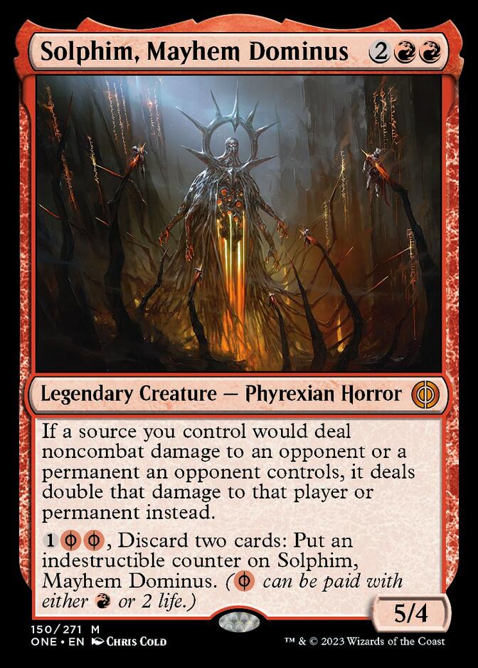 Solphim, Mayhem Dominus [Phyrexia: All Will Be One] Foil