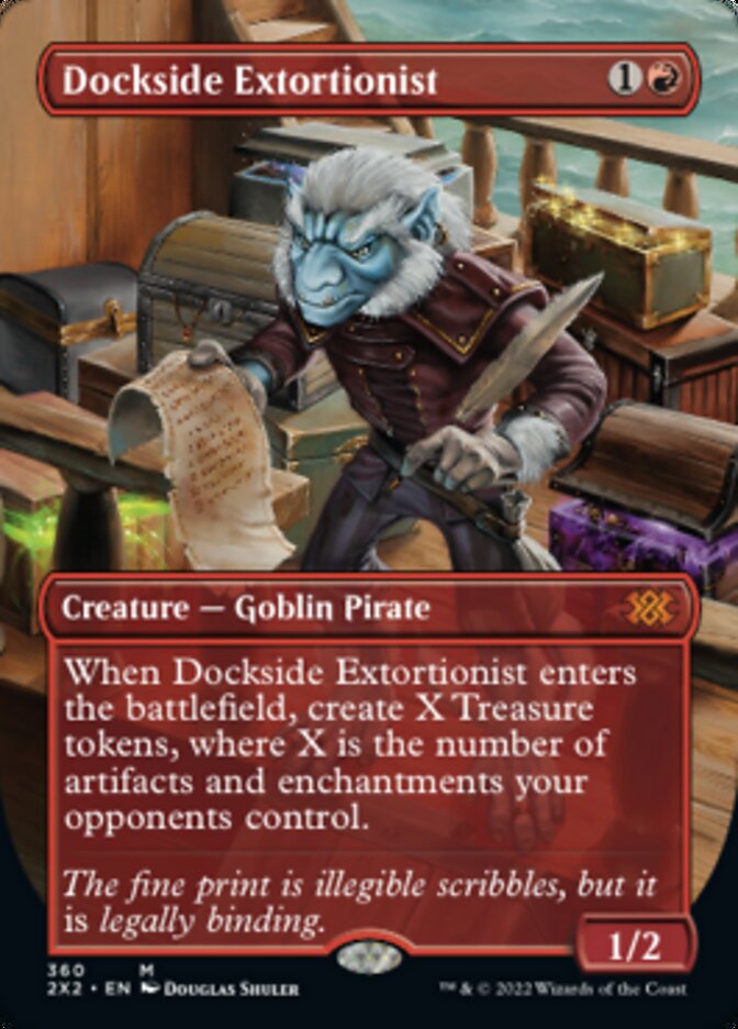 Dockside Extortionist (Borderless Alternate Art) [Double Masters 2022] Foil