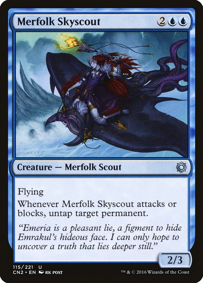 Merfolk Skyscout [Conspiracy: Take the Crown] Foil