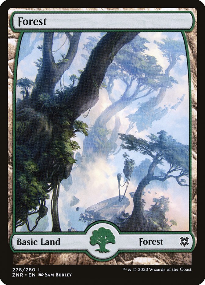 Forest (278) [Zendikar Rising] Foil
