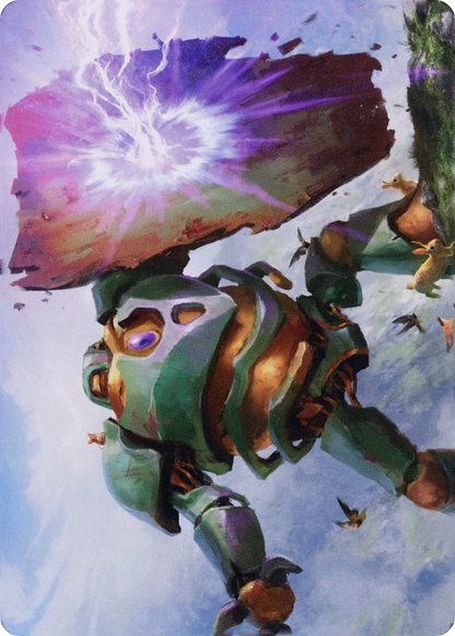 Walking Bulwark // Walking Bulwark  [Dominaria United Art Series] (Borderless) Foil