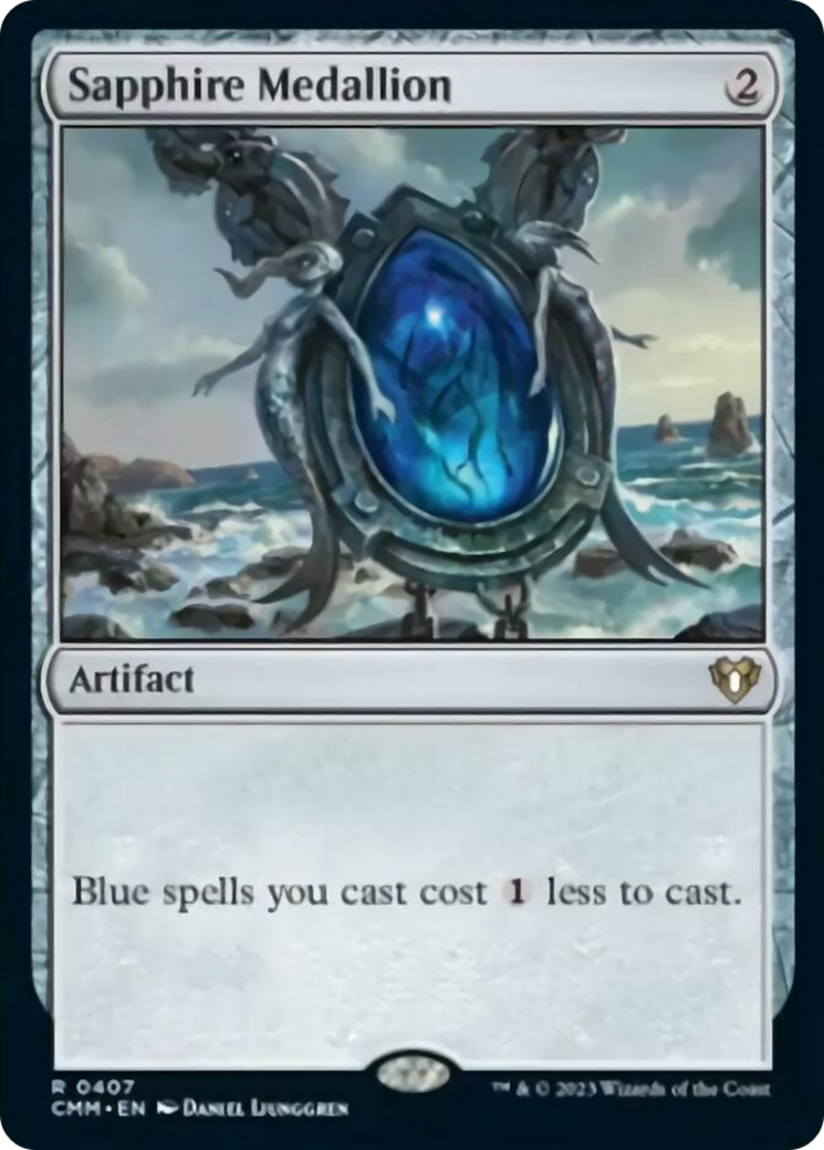 Sapphire Medallion [Commander Masters] Foil
