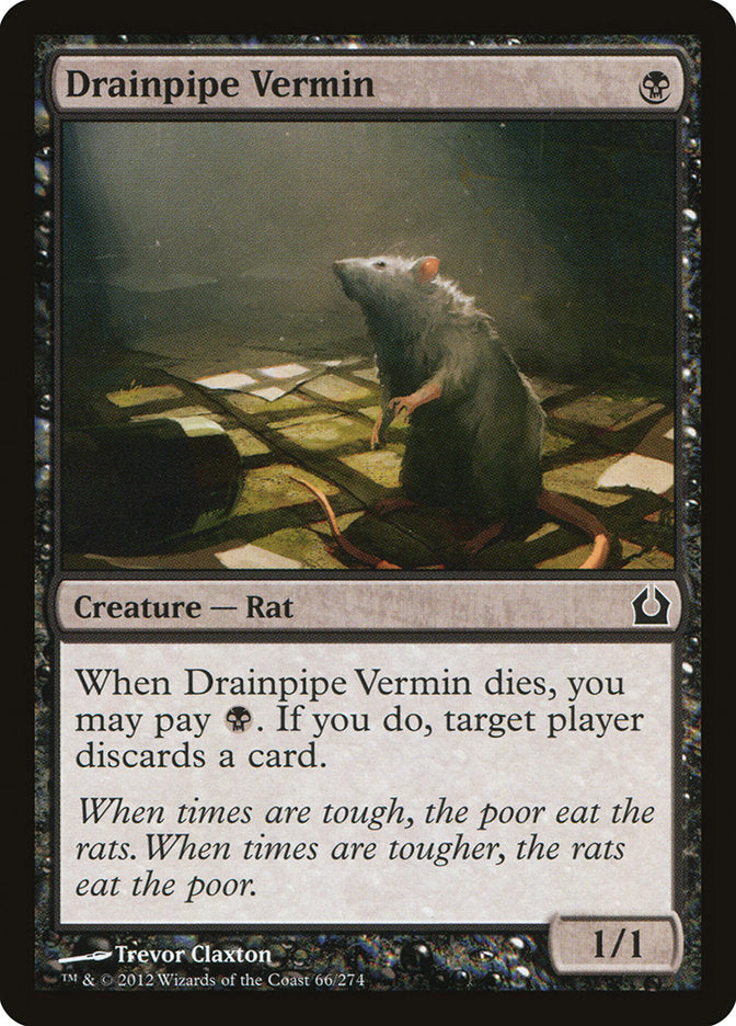 Drainpipe Vermin [Return to Ravnica] Foil