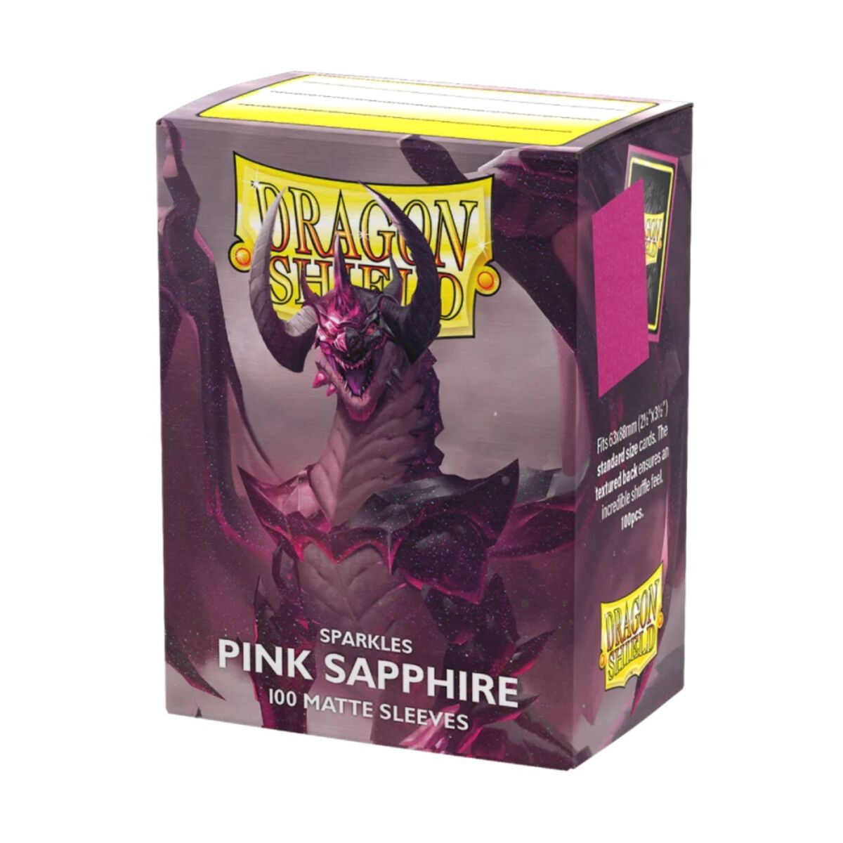 Dragon Shield: Sleeves – Matte – Pink Sapphire (Standard Size)