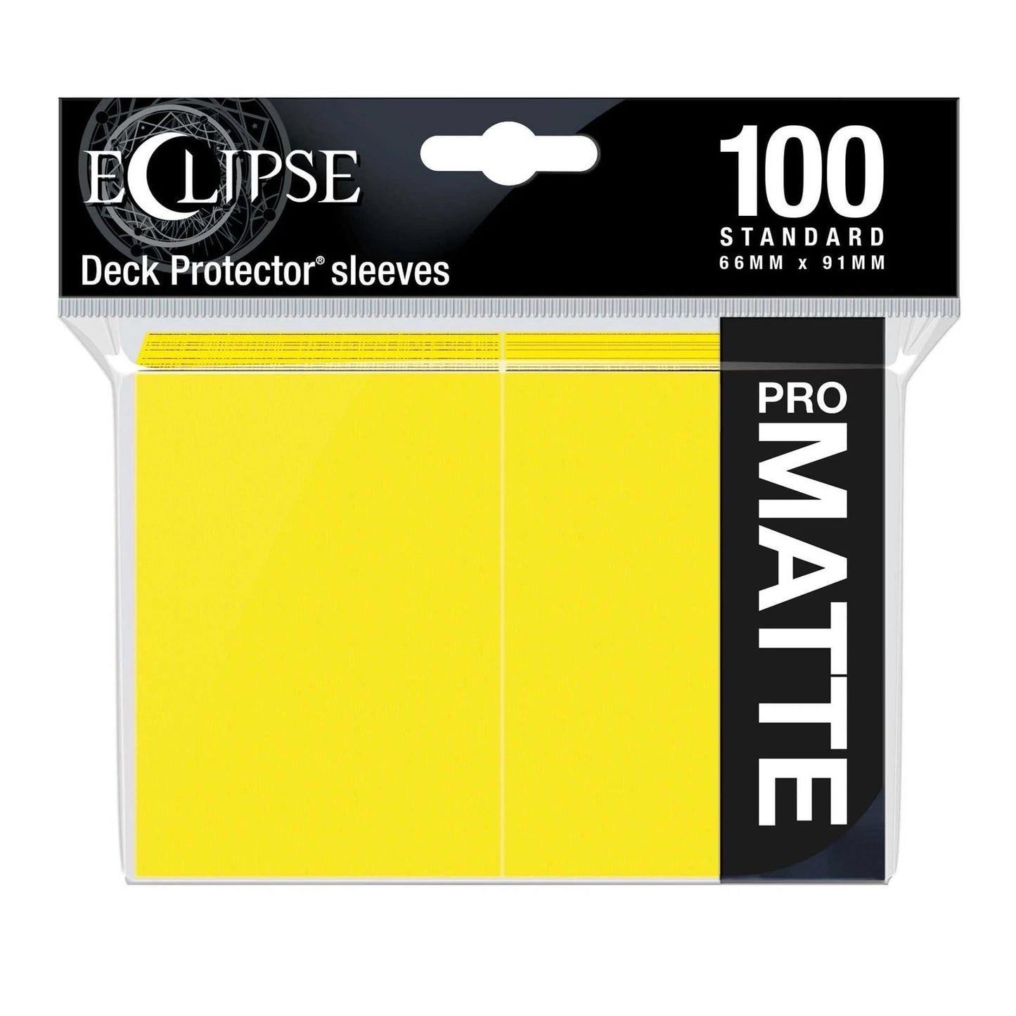 Ultra Pro: Eclipse Matte Standard Sleeves 100 pack Lemon Yellow