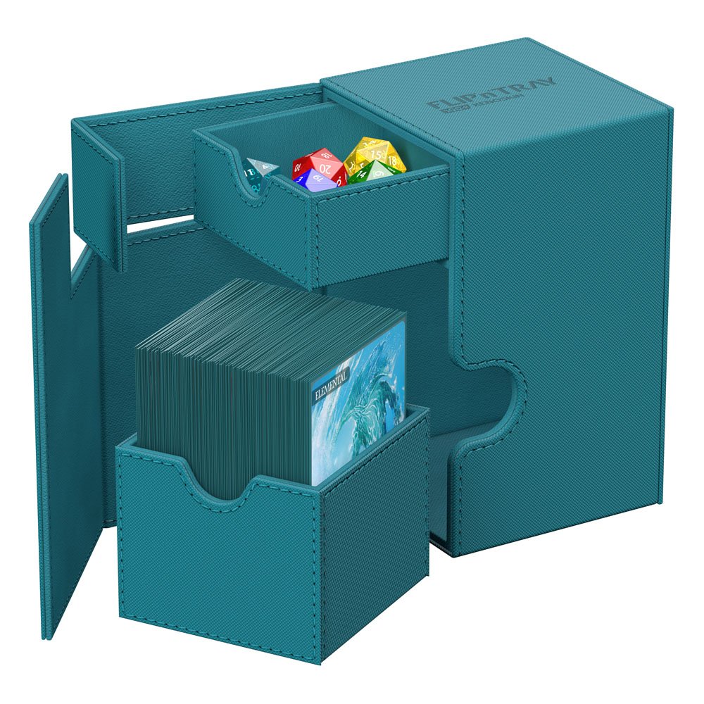 Ultimate Guard Flip n Tray 100+ XenoSkin Monocolor Petrol Deck Box