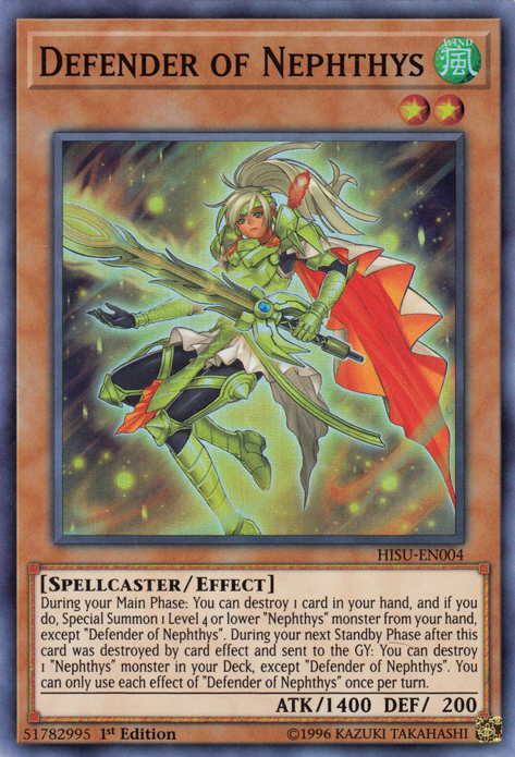 Defender of Nephthys [HISU-EN004] Super Rare